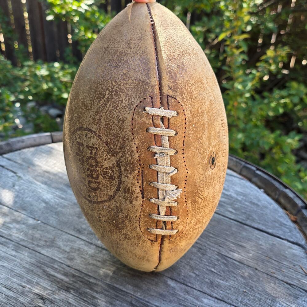 MacGregor Ford Punt & Pass Football Vintage Leather USA RARE 60's PP&K Man Cave
